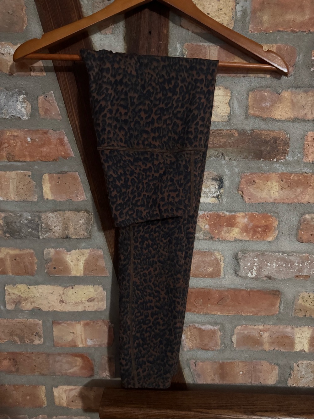Varley Brown & Black Leopard Print Leggings